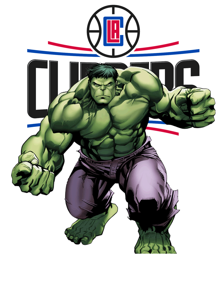 Los Angeles Clippers Hulk Logo vinyl decal